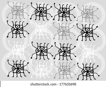 Pattern with nanobots