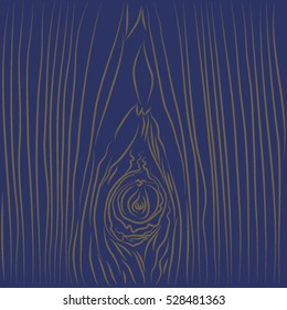 pattern natural texture wooden board, a sketch on blue background, vector illustration