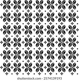 Pattern Nature Coffee with batik style