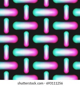 pattern neon dotted line vector