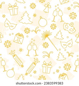 Pattern New year Merry Christmas tree Holiday Gift