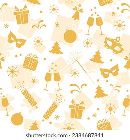 Pattern New year Merry Christmas tree Holiday Gift