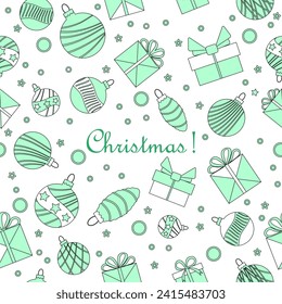 Muster Neues Jahr Frohe Weihnachtsdekoration Winter