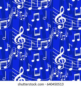 Pattern notes. Background music. Vector illustration.