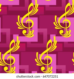 Pattern notes. Background music. Vector illustration.