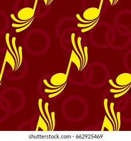 Pattern notes. Background music. Vector illustration.