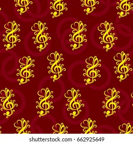 Pattern notes. Background music. Vector illustration.