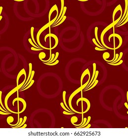 Pattern notes. Background music. Vector illustration.