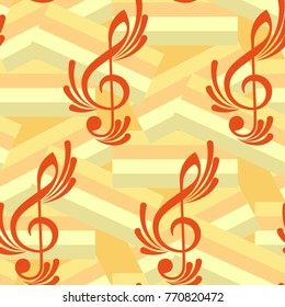 Pattern notes. Background music. Vector illustration.