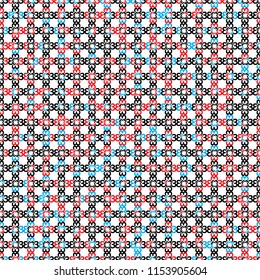 pattern with number three(color)