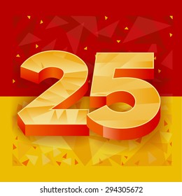 The pattern of numbers for use in banner ads