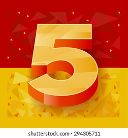 The pattern of numbers for use in banner ads