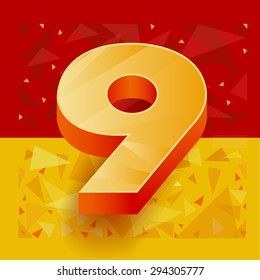 The pattern of numbers for use in banner ads