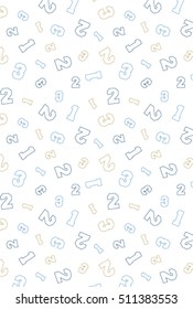 Pattern with numbers.Vector illustration.