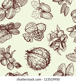 pattern with nuts