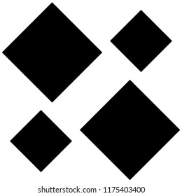 pattern with oblique black rectangles. Fibonacci ratio between dimensions of rectangles is 233 : 144 (golden number) 