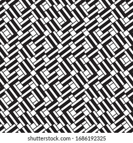 Pattern with oblique black segments