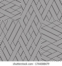 pattern with oblique black segments
