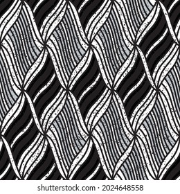 Patrón con rayas negras oblicuas y grises plateadas _2_. Ilustración vectorial sin inconvenientes, eps 10.