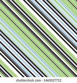 Pattern with oblique color stripes and outline. Modern geometric background.Vector seamless pattern.