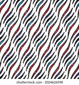 Pattern with oblique colored bands. Seamless vector illustration eps 10.