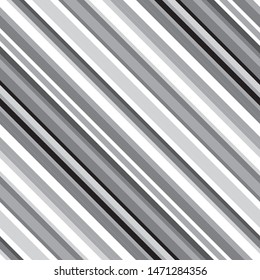 Pattern with oblique gray stripes. Modern geometric background.Vector seamless pattern.