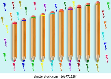 pattern office pencils backgraund for web and print