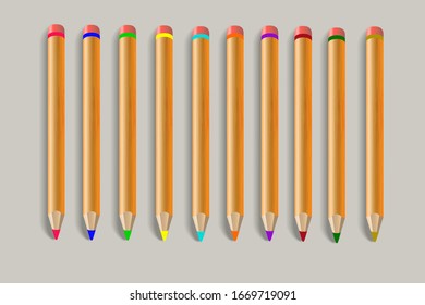 pattern office pencils backgraund for web and print