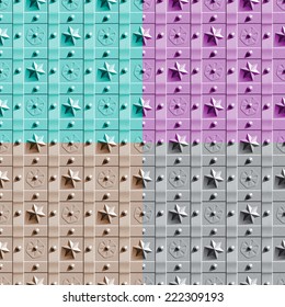 Pattern of old metal fence 