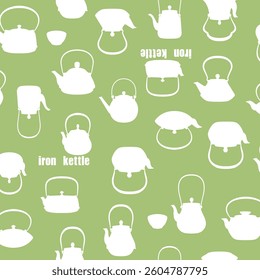 Pattern of an old-fashioned Japanese kettle,