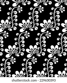 Pattern on black background.