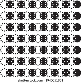 pattern on black and white background