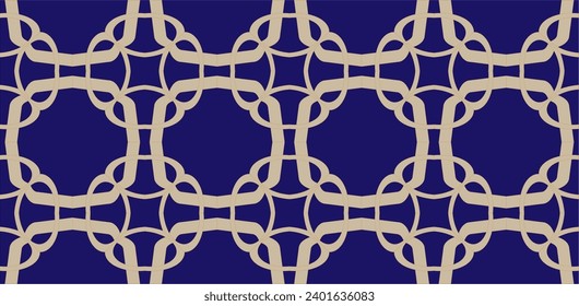 pattern on blue background.Pattern with abstract geometric style. Abstract geometric pattern. A seamless background.