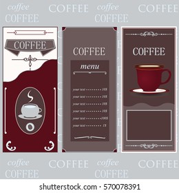 Pattern on coffee background with texture white