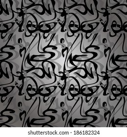 Pattern on gray background. Vector illustration.