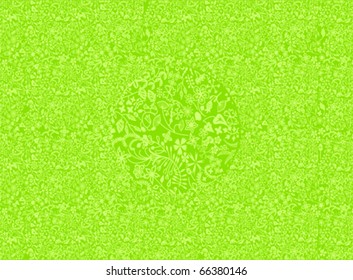 Pattern on a green background