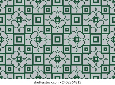 pattern on a green background, beautiful patterns of squares