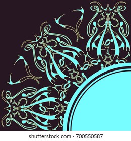 pattern on purple background