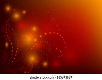pattern on a red background