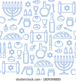 Pattern on the theme of Jewish traditions