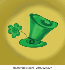 pattern on the theme of Patrick's Day, a happy beginning of spring