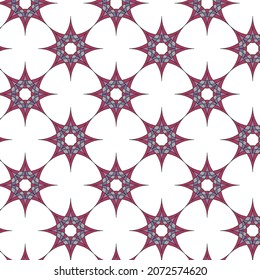 Pattern on a white background from stars