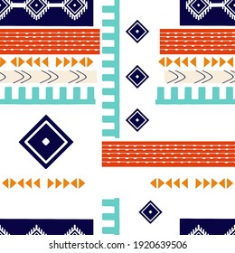 pattern on a white background in the style of the Scandinavian pattern for the carpet. on a background with stripes and northern ornaments.