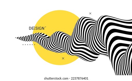 Pattern with optical illusion. 3d cover design template. Asian vector illustration for brochure, magazine, poster, presentation, flyer and banner.