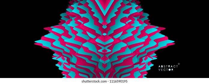 Pattern with optical illusion. Abstract background. Vector illustration. 