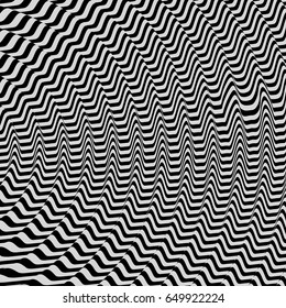 Pattern with optical illusion. Abstract background. 3D vector illustration.