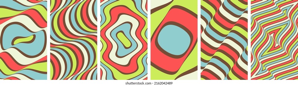 Pattern with optical illusion. Abstract striped background with ripple effect. 3d vector patter for brochure, annual report, magazine, poster, presentation, flyer or banner.