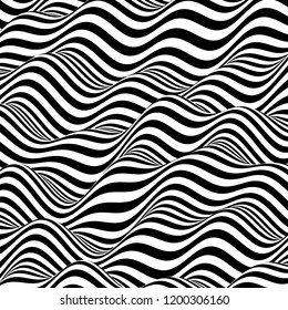 Black White Design Pattern Optical Illusion Stock Vector (Royalty Free ...