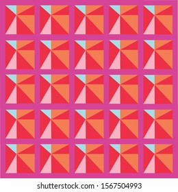 pattern optical illusion cubes colorful vector