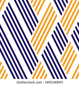 Pattern with orange and blue lines.